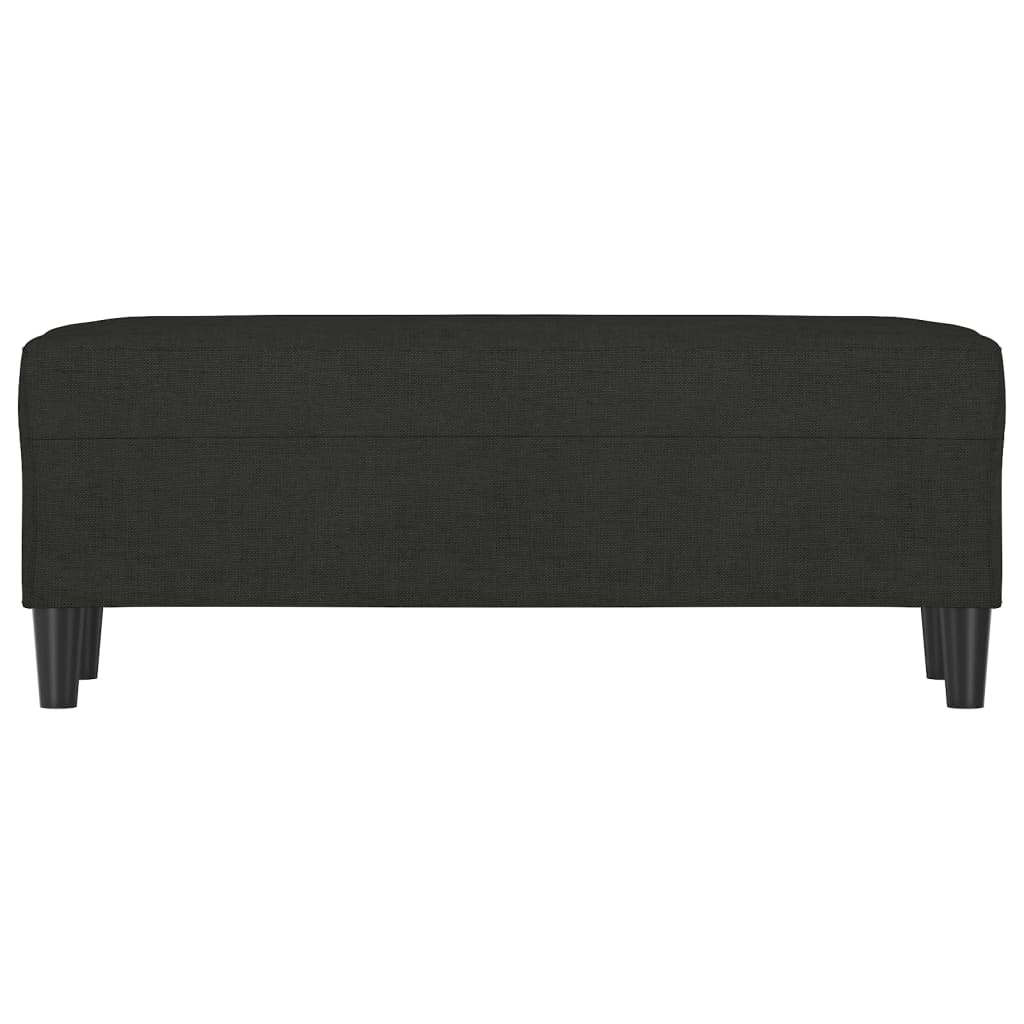 vidaXL Πάγκος Μαύρος 100x35x41 εκ. Υφασμάτινος