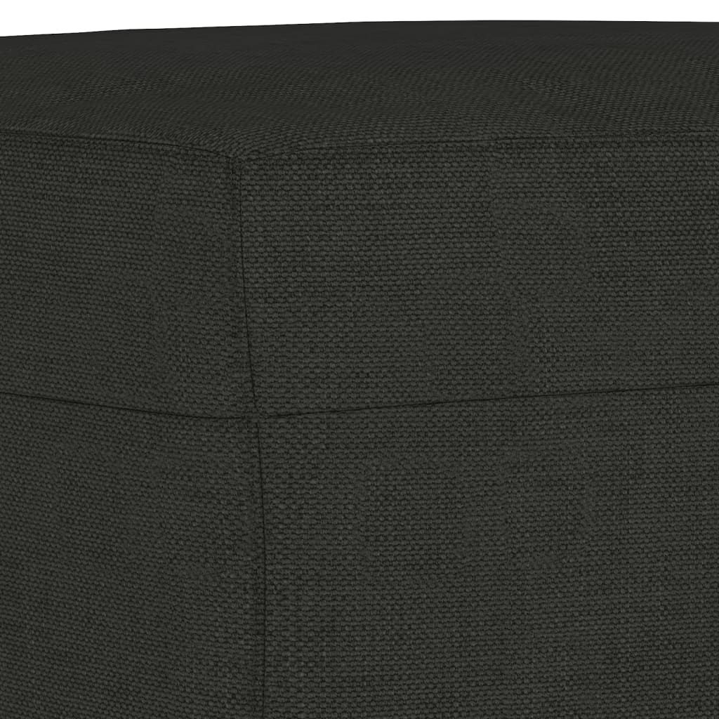 vidaXL Πάγκος Μαύρος 100x35x41 εκ. Υφασμάτινος