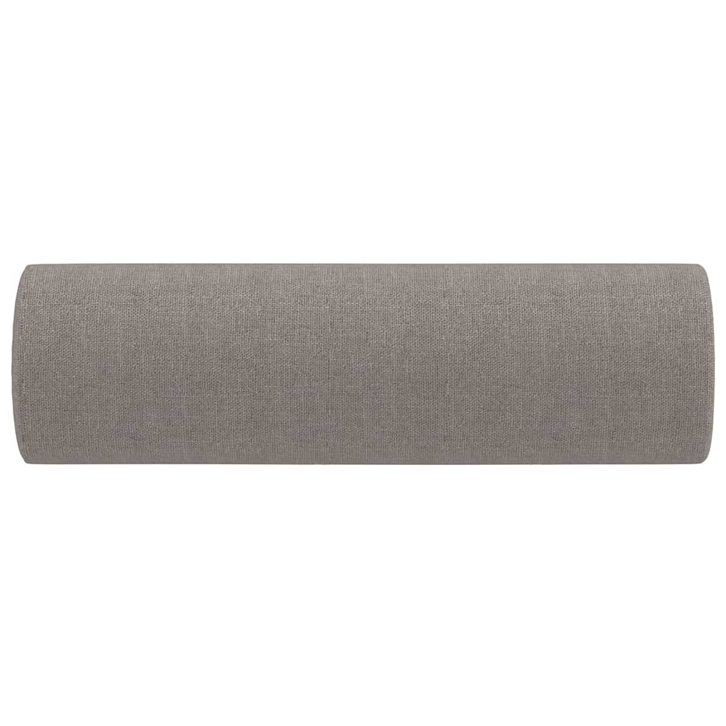 vidaXL Μαξιλάρια Διακοσμητικά 2 τεμ. Taupe Ø15 x 50 εκ. Υφασμάτινα