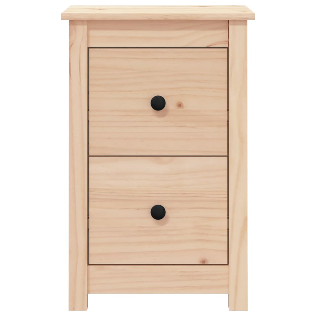 vidaXL Κομοδίνα 2 τεμ. 40 x 35 x 61,5 εκ. από Μασίφ Ξύλο Πεύκου