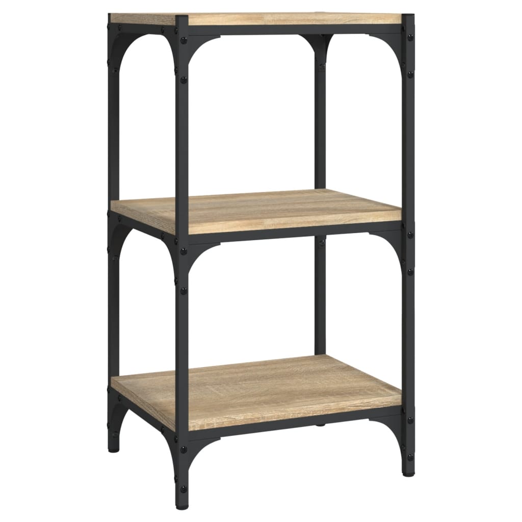 vidaXL Βιβλιοθήκη Sonoma Δρυς 40x33x70,5 εκ. Επεξεργ. Ξύλο & Ατσάλι