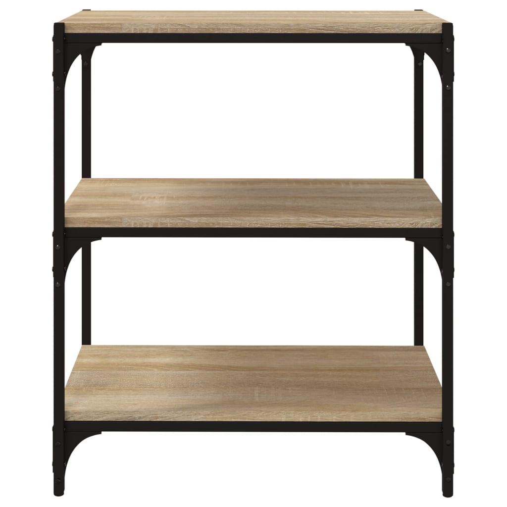 vidaXL Βιβλιοθήκη Sonoma Δρυς 60x33x70,5 εκ. Επεξεργ. Ξύλο & Ατσάλι