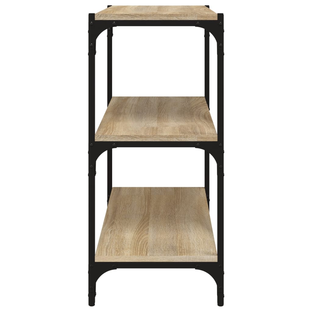vidaXL Βιβλιοθήκη Sonoma Δρυς 60x33x70,5 εκ. Επεξεργ. Ξύλο & Ατσάλι