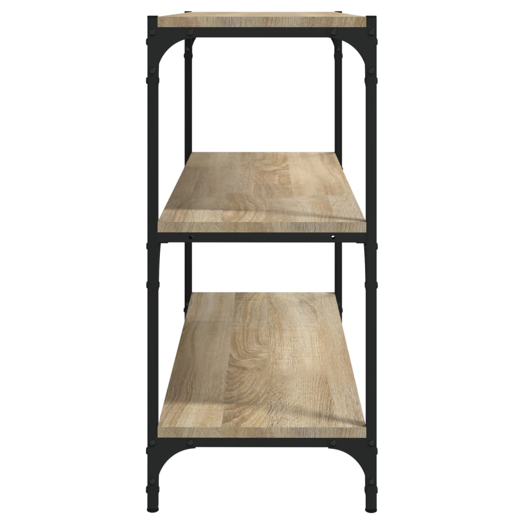 vidaXL Βιβλιοθήκη Sonoma Δρυς 80x33x70,5 εκ. Επεξεργ. Ξύλο & Ατσάλι