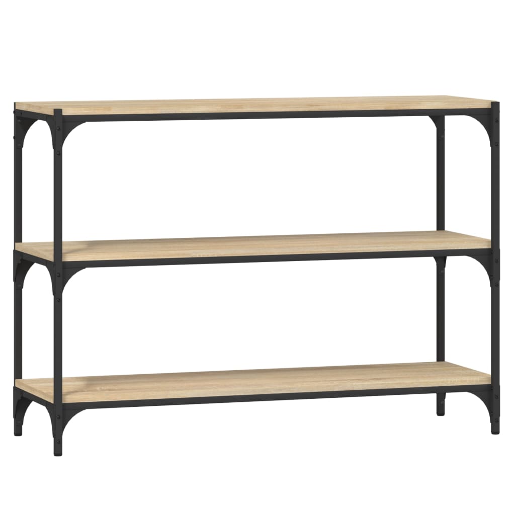 vidaXL Βιβλιοθήκη Sonoma Δρυς 100x33x70,5 εκ. Επεξεργ. Ξύλο & Ατσάλι