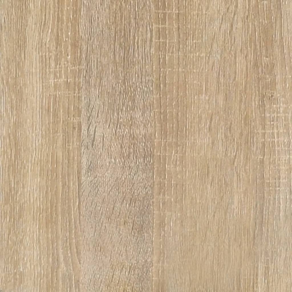 vidaXL Βιβλιοθήκη Sonoma Δρυς 100x33x100 εκ. Επεξεργ. Ξύλο & Ατσάλι