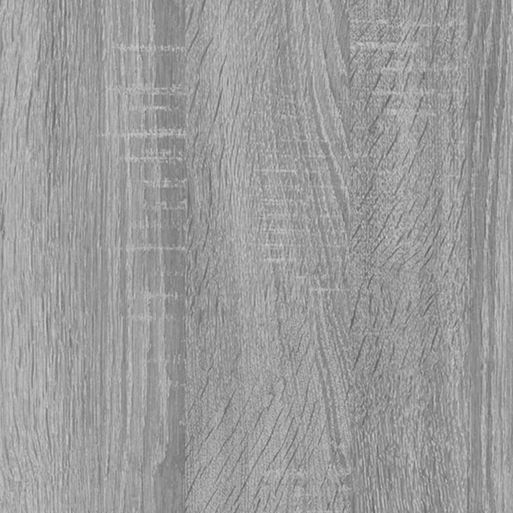 vidaXL Βιβλιοθήκη Γκρι Sonoma 100 x 33 x 100 εκ. Επεξ. Ξύλο & Ατσάλι