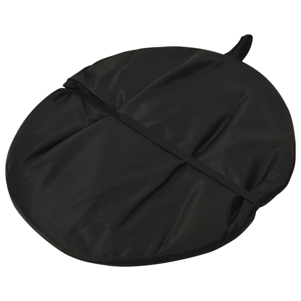 vidaXL Φόντο Στούντιο 2 σε 1 Οβάλ Πράσινο και Μπλε 200 x 150 εκ.