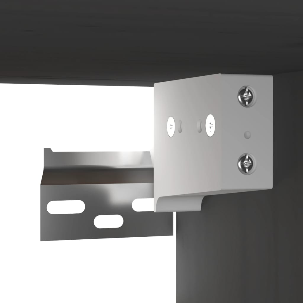 vidaXL Ντουλάπι Τοίχου 2 τεμ. Γκρι 60x30x30 εκ. από Μασίφ Ξύλο Πεύκου