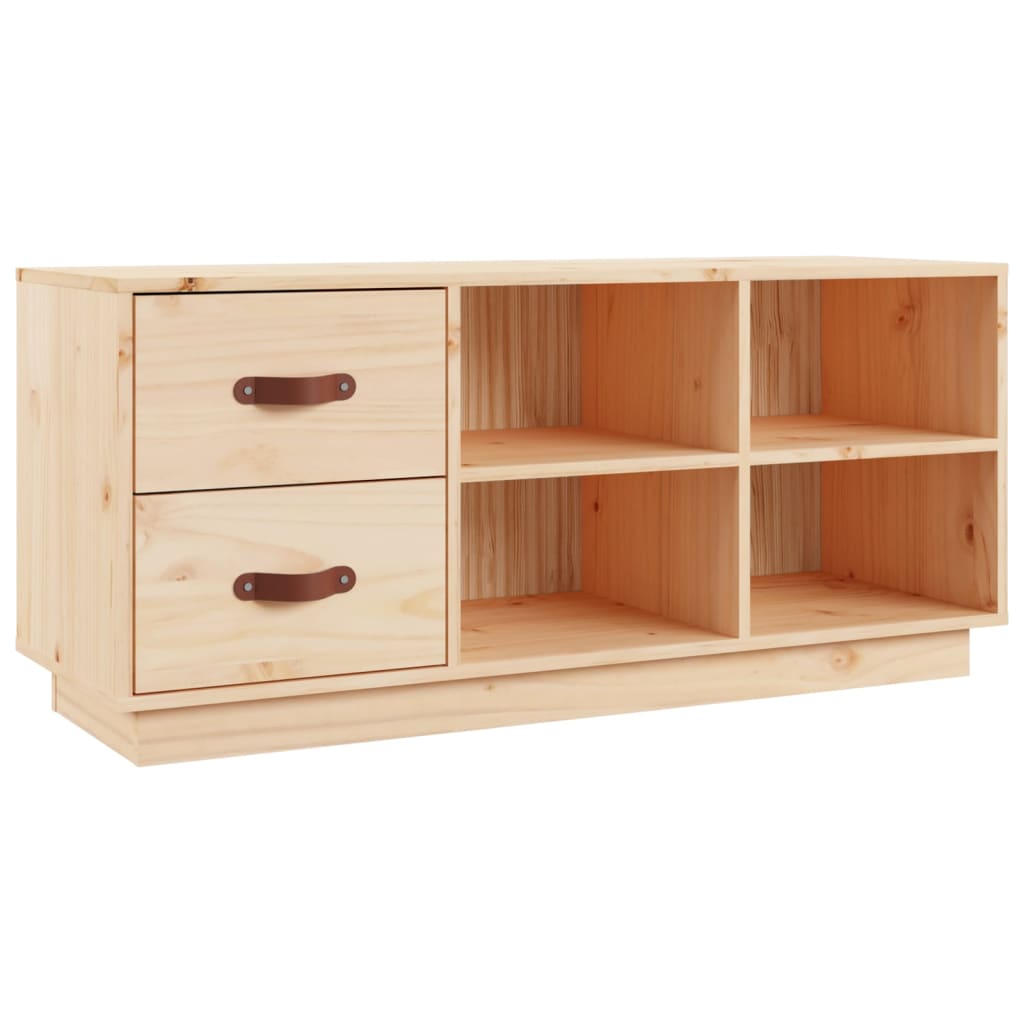 vidaXL Παπουτσοθήκη 100x34x45 εκ. από Μασίφ Ξύλο Πεύκου