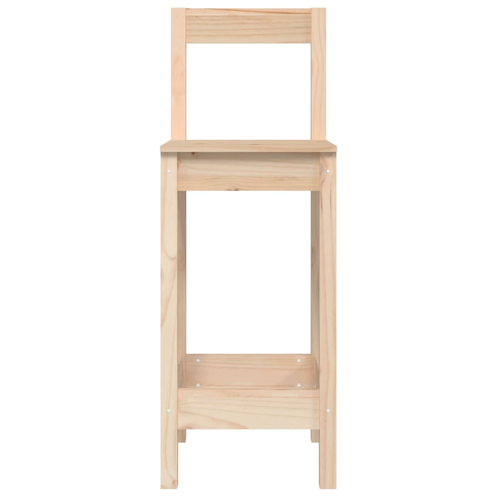 vidaXL Καρέκλες Μπαρ 2 τεμ. 40x41,5x112 εκ. Μασίφ Ξύλο Πεύκου