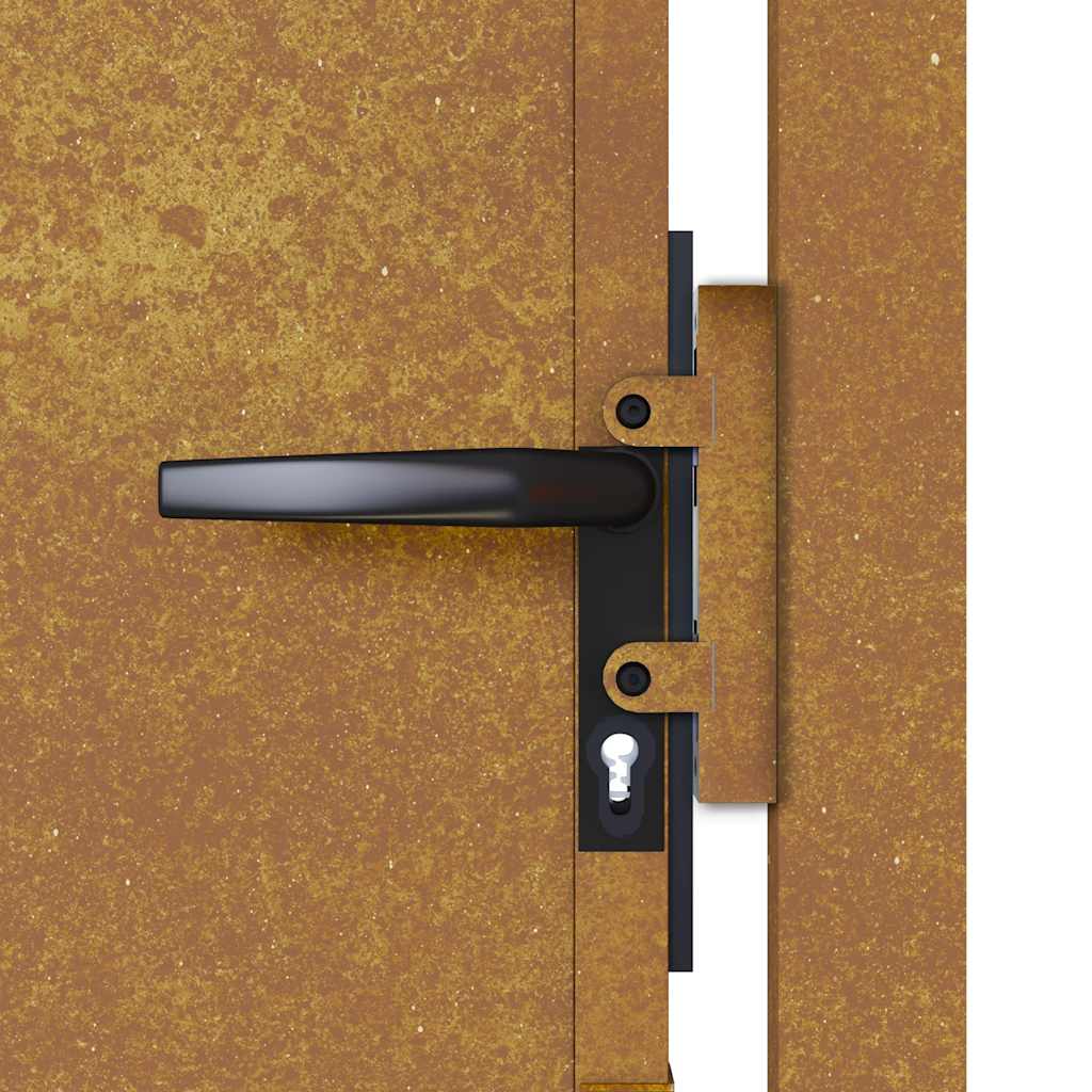 vidaXL Πόρτα Κήπου 100x200 εκ. από Ατσάλι Corten