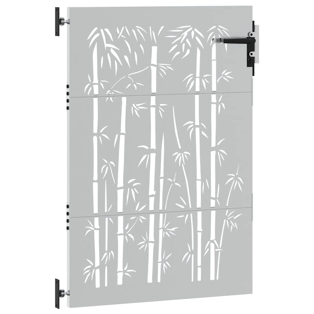vidaXL Πύλη Κήπου με Σχέδιο Μπαμπού 85 x 150 εκ. από Ατσάλι Corten