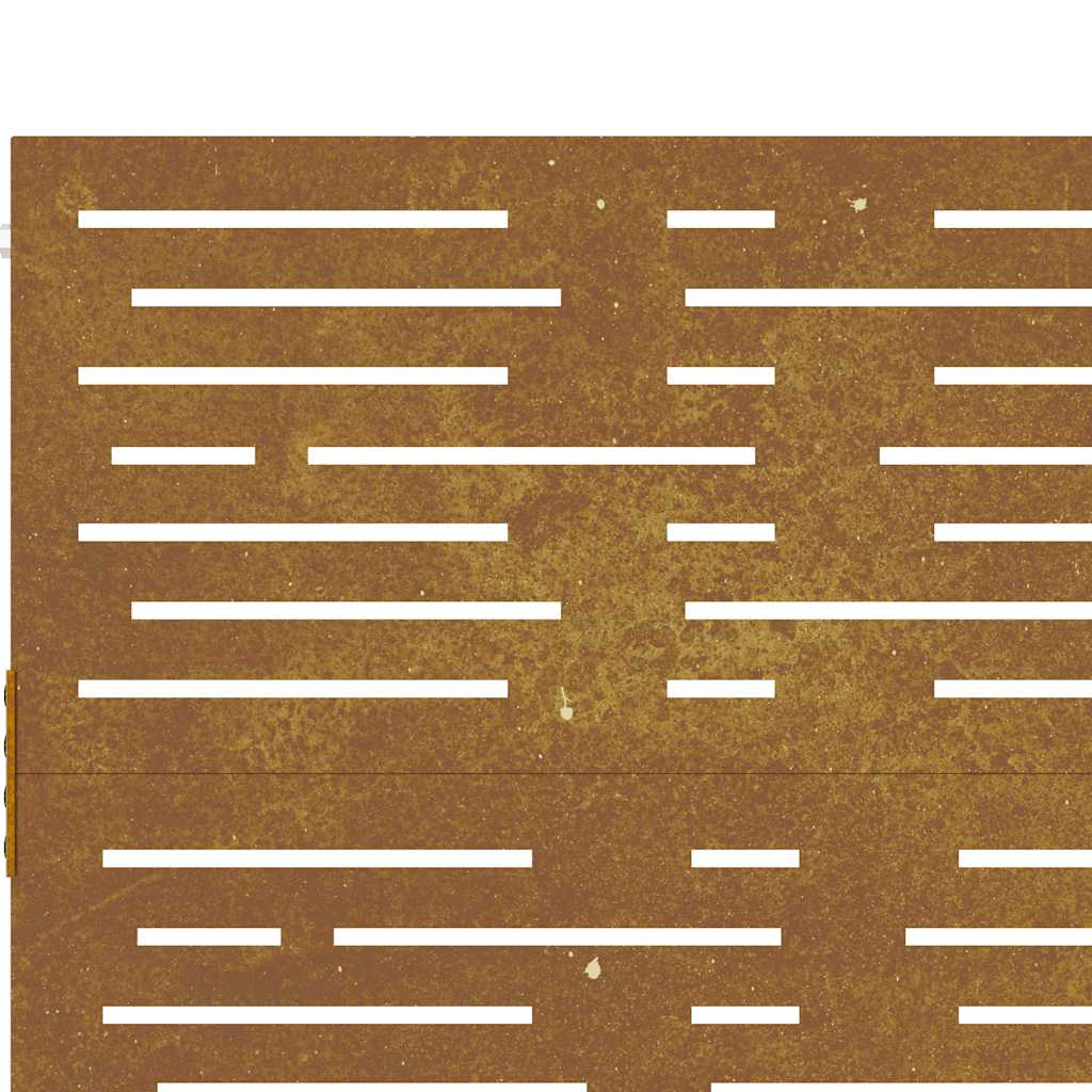 vidaXL Πύλη Κήπου με Τετράγωνο Σχέδιο 85 x 125 εκ. από Ατσάλι Corten