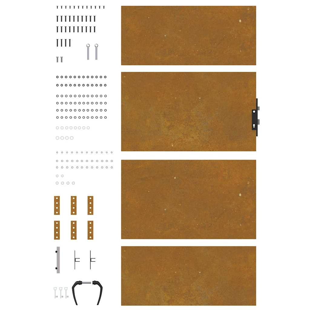 vidaXL Πύλη Κήπου 85 x 175 εκ. από Ατσάλι Corten