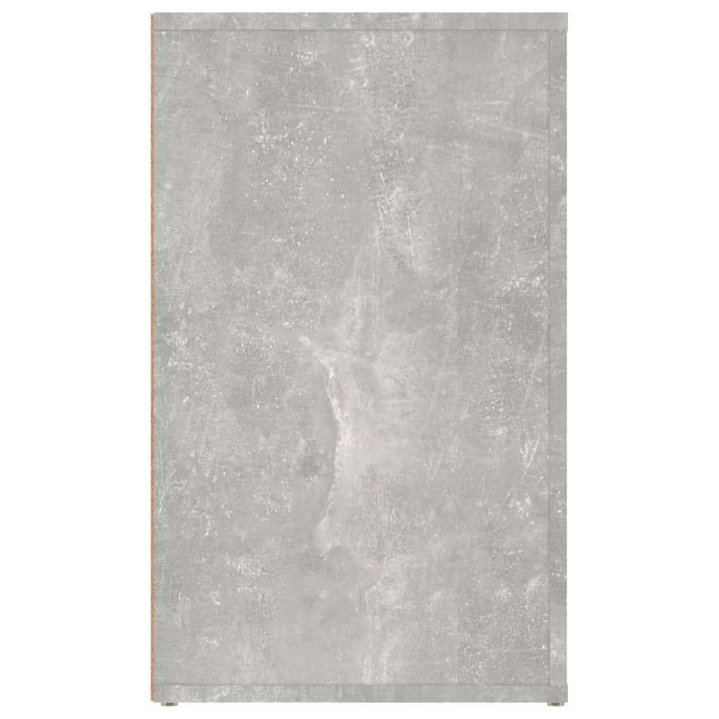 vidaXL Κομοδίνο Γκρι Σκυρ. 50 x 36 x 60 εκ. από Επεξεργασμένο Ξύλο