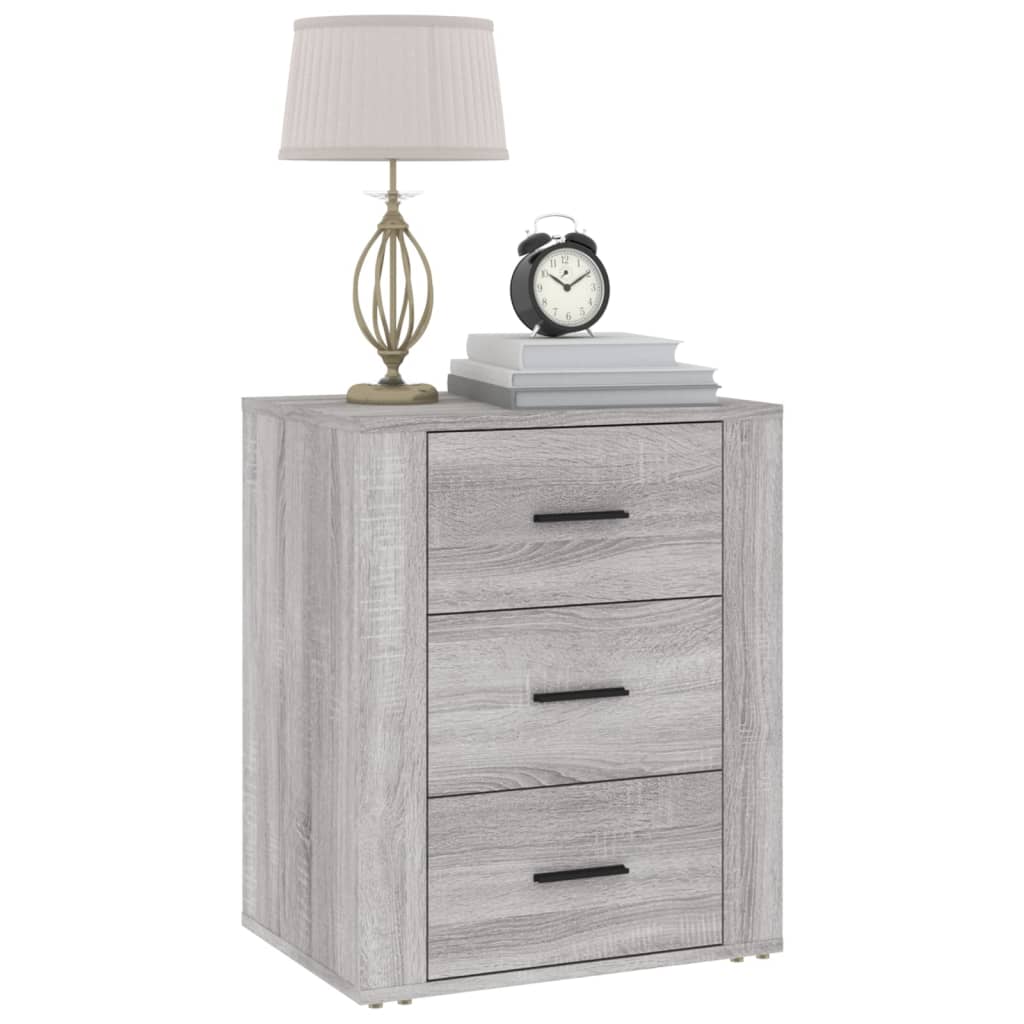 vidaXL Κομοδίνο Γκρι Sonoma 50x36x60 εκ. από Επεξεργασμένο Ξύλο