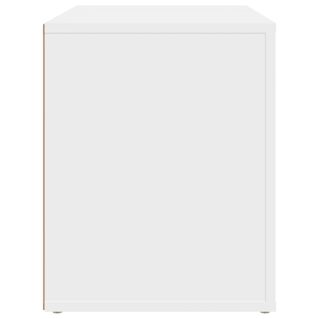 vidaXL Κομοδίνο Λευκό 60 x 36 x 45 εκ. από Επεξεργασμένο Ξύλο