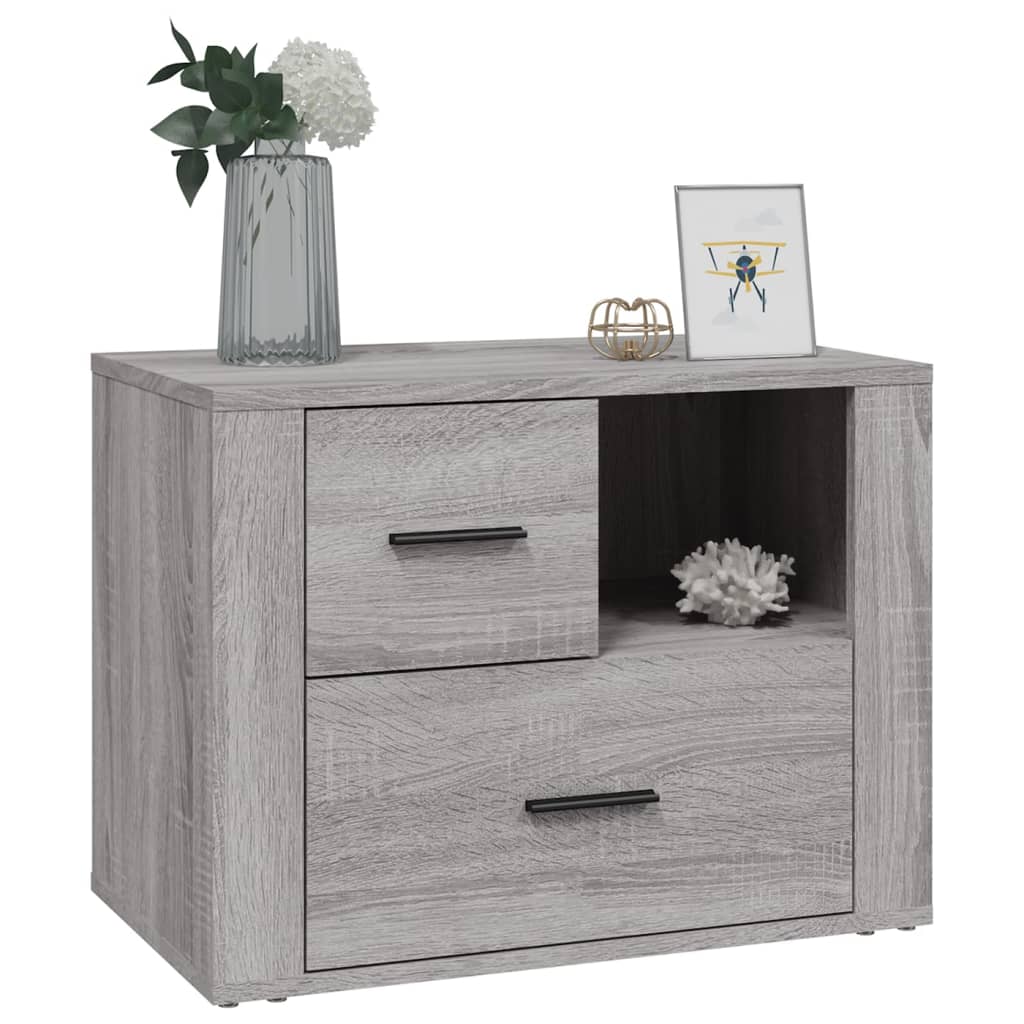 vidaXL Κομοδίνο Γκρι Sonoma 60x36x45 εκ. από Επεξεργασμένο Ξύλο