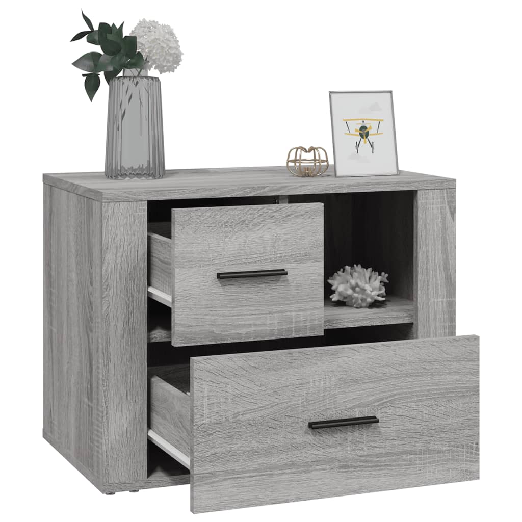 vidaXL Κομοδίνο Γκρι Sonoma 60x36x45 εκ. από Επεξεργασμένο Ξύλο