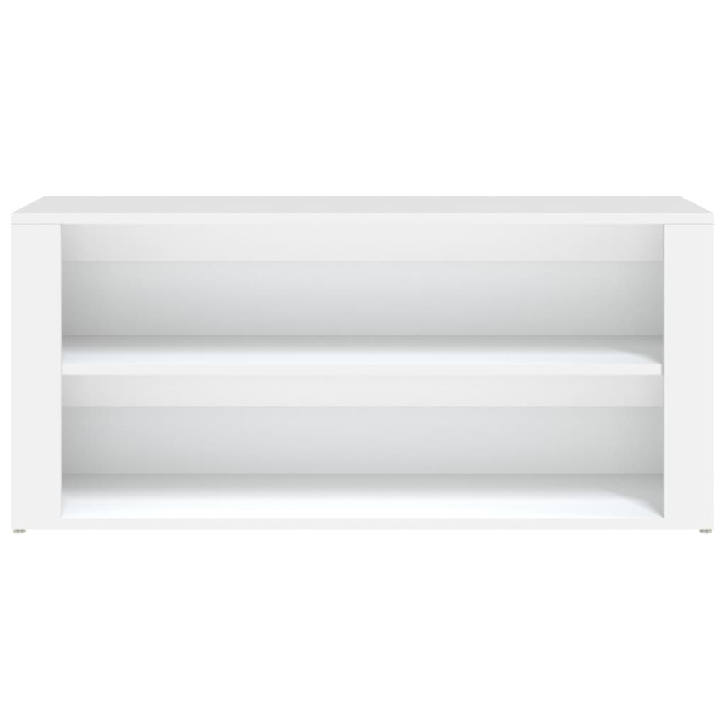 vidaXL Παπουτσοθήκη Λευκή 100 x 35 x 45 εκ. από Επεξεργασμένο Ξύλο