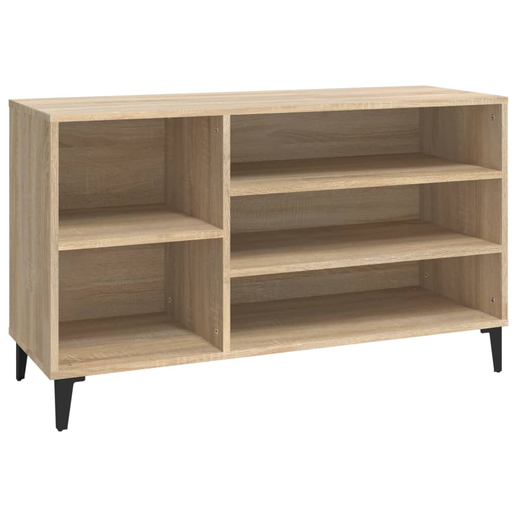 vidaXL Παπουτσοθήκη Sonoma Δρυς 102x36x60 εκ. από Επεξεργασμένο Ξύλο