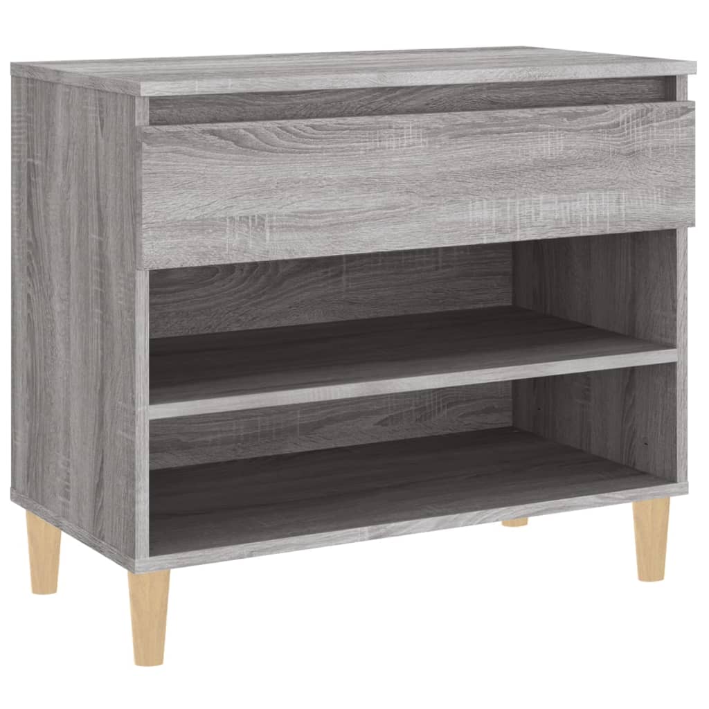 vidaXL Παπουτσοθήκη Γκρι Sonoma 70x36x60 εκ. από Επεξεργασμένο Ξύλο
