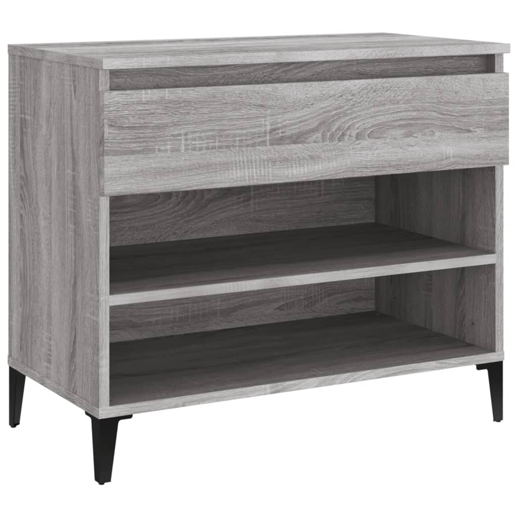 vidaXL Παπουτσοθήκη Γκρι Sonoma 70x36x60 εκ. από Επεξεργασμένο Ξύλο
