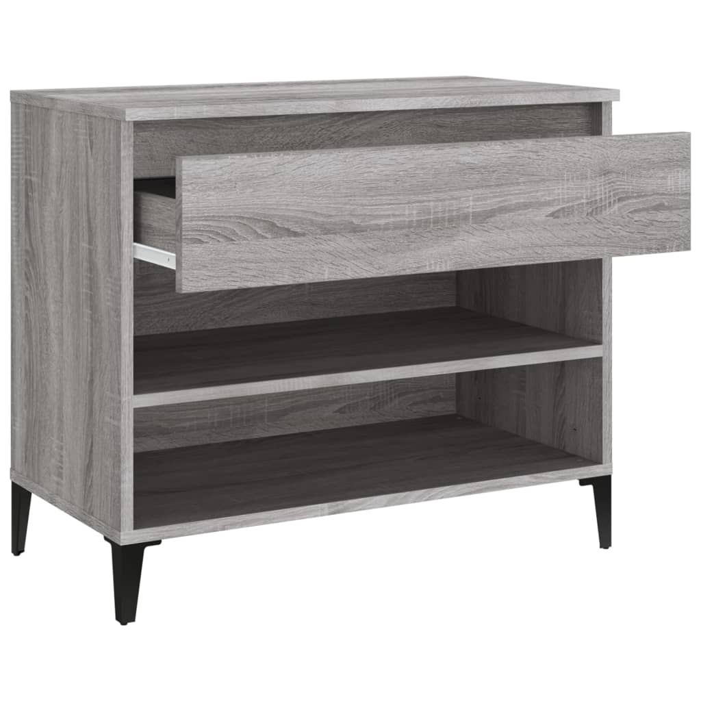 vidaXL Παπουτσοθήκη Γκρι Sonoma 70x36x60 εκ. από Επεξεργασμένο Ξύλο