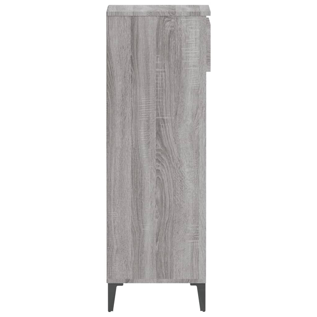 vidaXL Παπουτσοθήκη Γκρι Sonoma 40x36x105 εκ. από Επεξεργασμένο Ξύλο