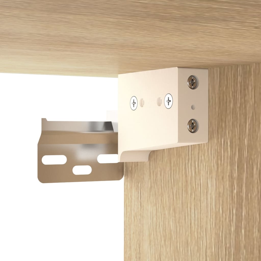 vidaXL Παπουτσοθήκη Επιτοίχια Sonoma δρυς 70x35x38 εκ. Επεξεργ. Ξύλο