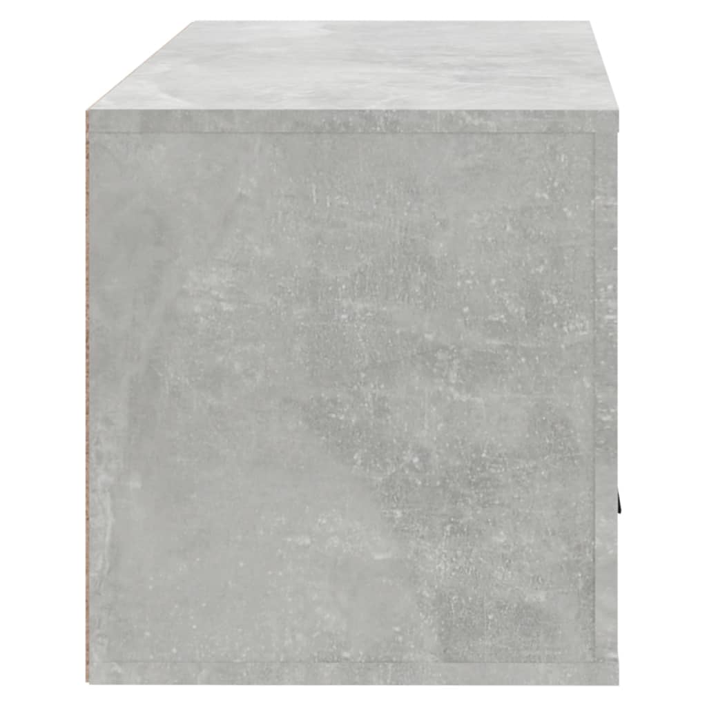 vidaXL Παπουτσοθήκη Επιτοίχια Γκρι Σκυρ. 70x35x38 εκ. Επεξεργ. Ξύλο