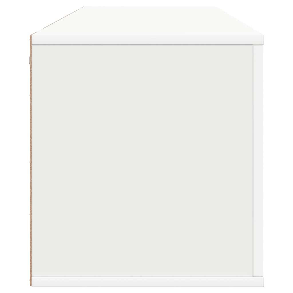 vidaXL Παπουτσοθήκη Επιτοίχια Λευκή 100x35x38 εκ. Επεξεργασμένο Ξύλο