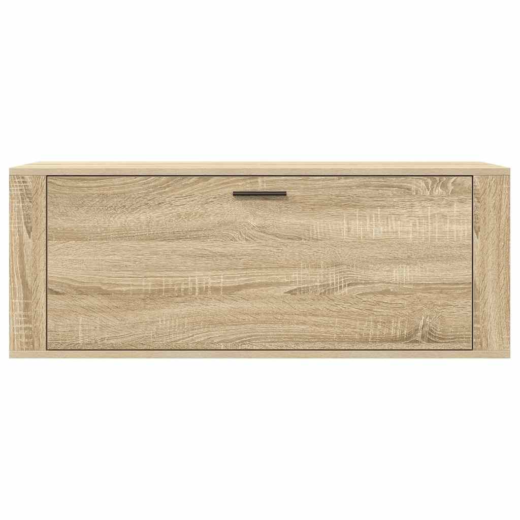 vidaXL Παπουτσοθήκη Επιτοίχια Sonoma Δρυς 100x35x38εκ Επεξ. Ξύλο