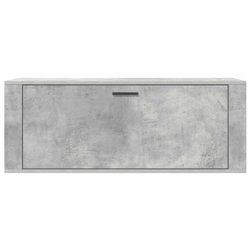 vidaXL Παπουτσοθήκη Γκρι Σκυροδέματος 100x35x38 εκ. Επεξεργασμένο Ξύλο