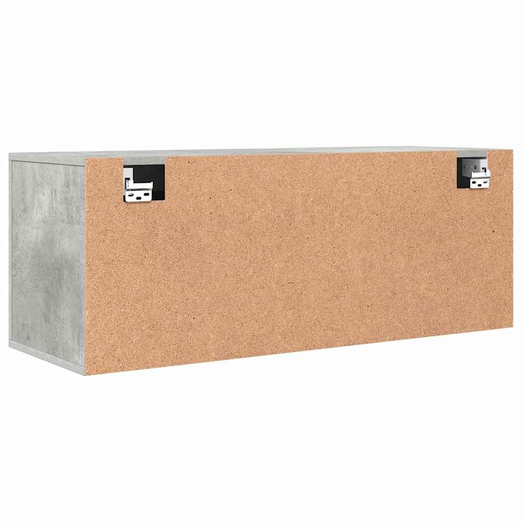vidaXL Παπουτσοθήκη Γκρι Σκυροδέματος 100x35x38 εκ. Επεξεργασμένο Ξύλο
