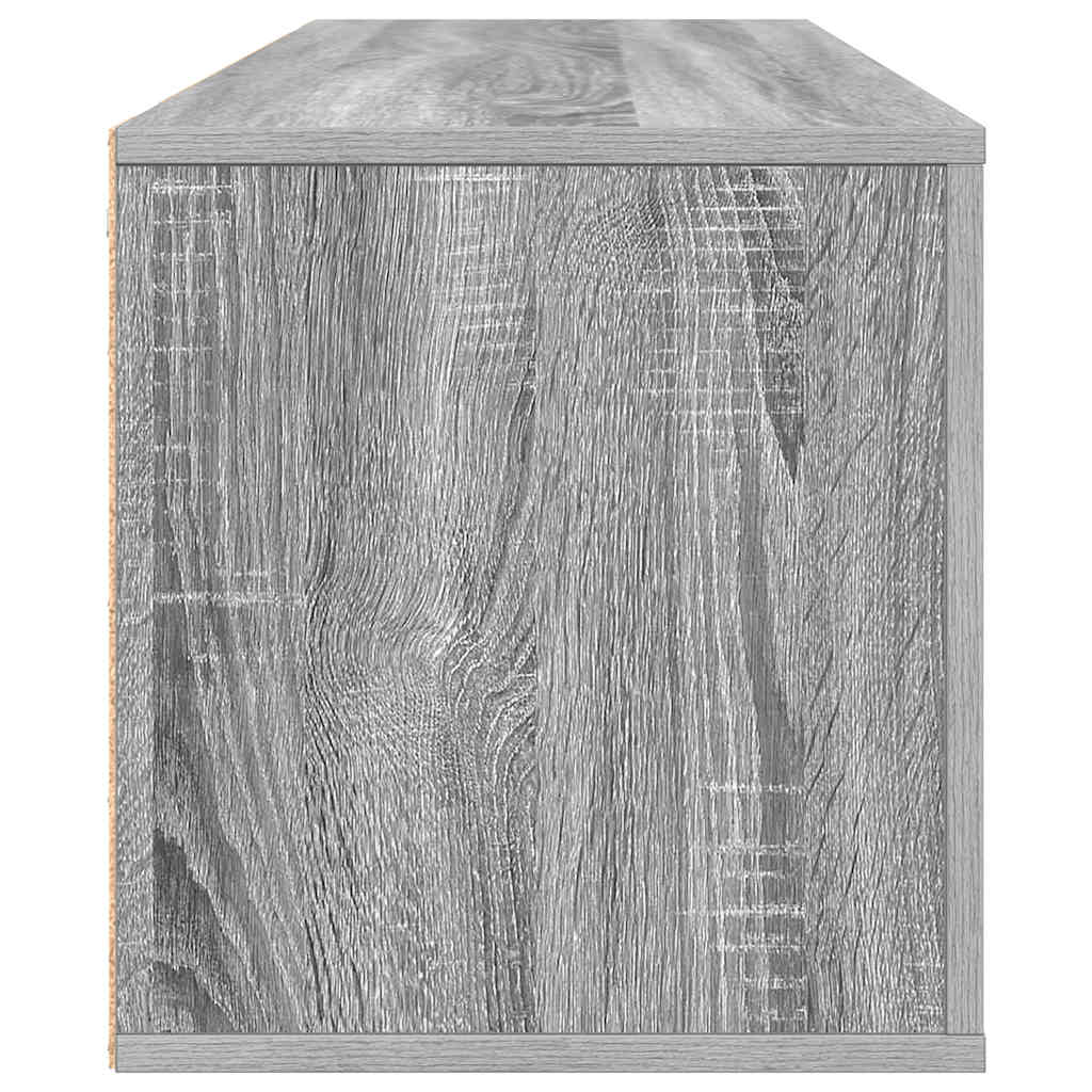 vidaXL Παπουτσοθήκη Επιτοίχια Sonoma Γκρι 100x35x38 εκ. Επεξ. Ξύλο