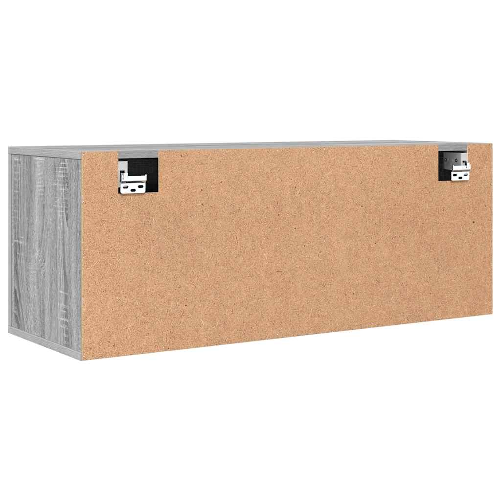vidaXL Παπουτσοθήκη Επιτοίχια Sonoma Γκρι 100x35x38 εκ. Επεξ. Ξύλο