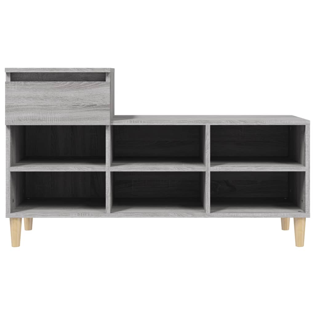 vidaXL Παπουτσοθήκη Γκρι Sonoma 102x36x60 εκ. από Επεξεργασμένο Ξύλο