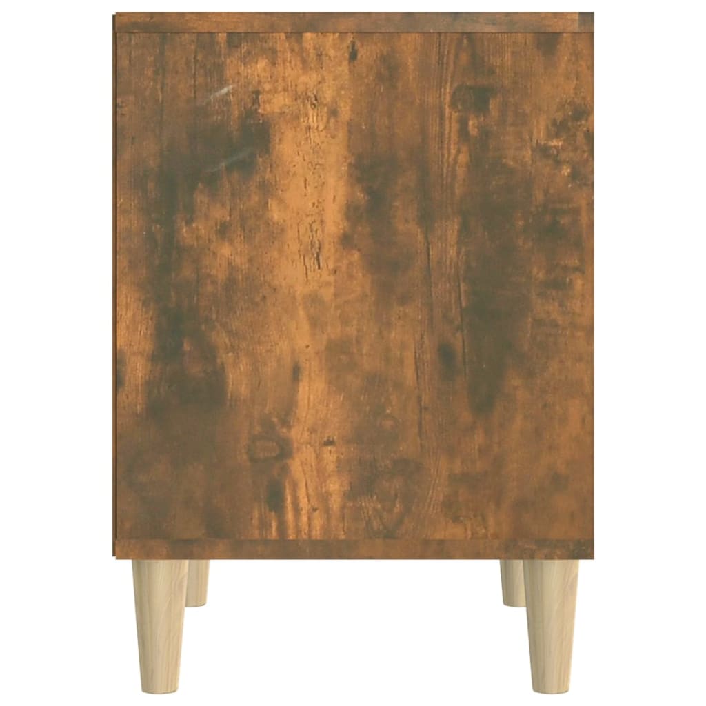 vidaXL Κομοδίνο Καπνιστή Δρυς 40x35x50 εκ.