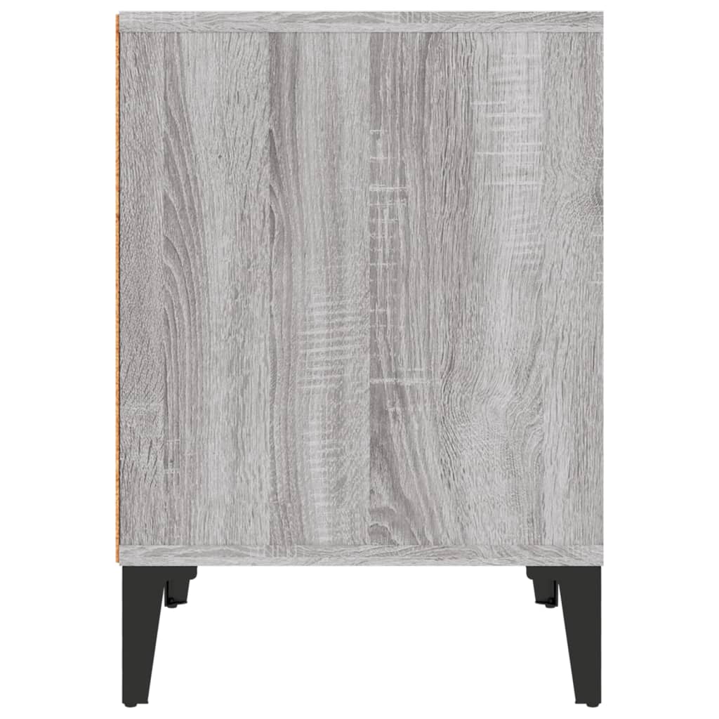 vidaXL Κομοδίνο Γκρι Sonoma 40x35x50 εκ.