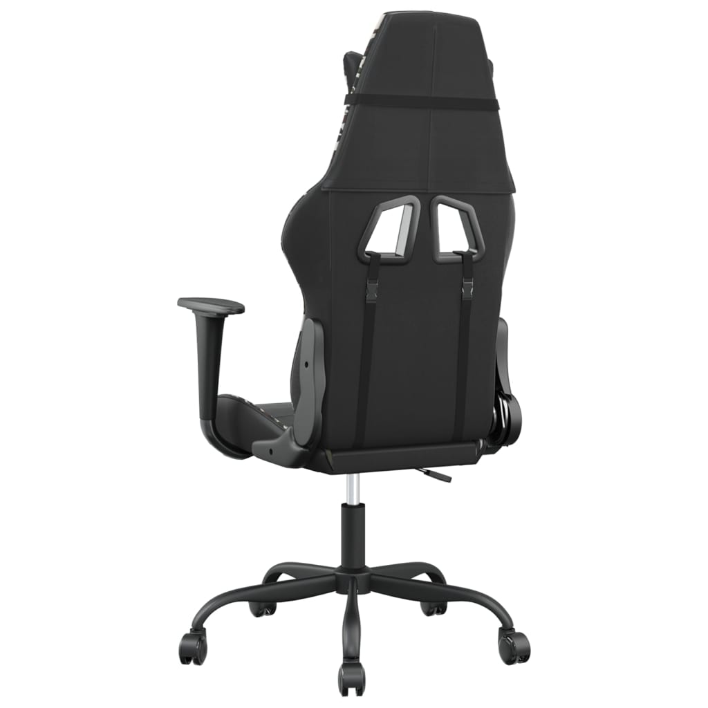 vidaXL Καρέκλα Gaming Μαύρο/Παραλλαγή από Συνθετικό Δέρμα