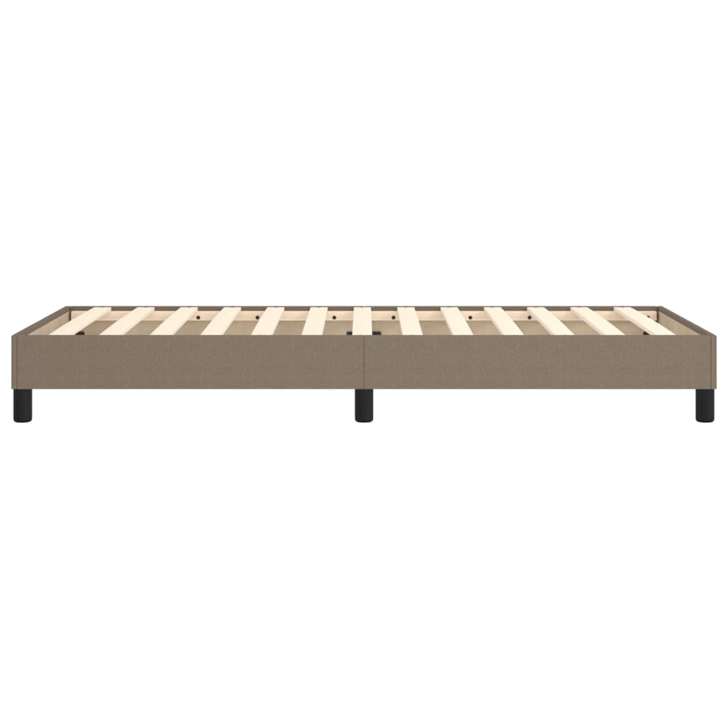 vidaXL Σκελετός Κρεβατιού Χωρίς Στρώμα Taupe 90x200 εκ. Υφασμάτινο