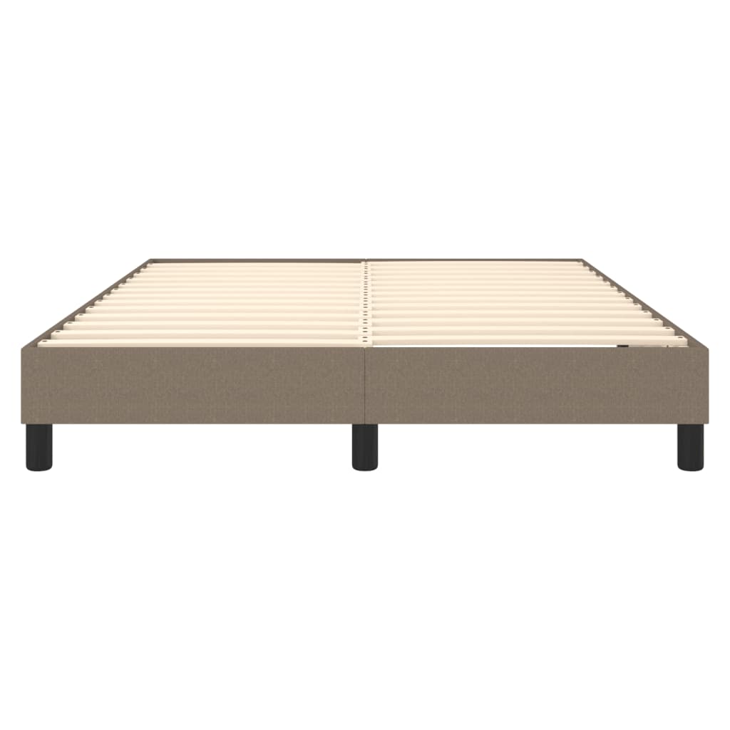 vidaXL Σκελετός Κρεβατιού Χωρίς Στρώμα Taupe 140x200 εκ. Υφασμάτινο