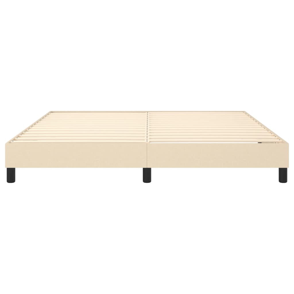 vidaXL Σκελετός Κρεβατιού Χωρίς Στρώμα Κρεμ 180x200 εκ. Υφασμάτινο