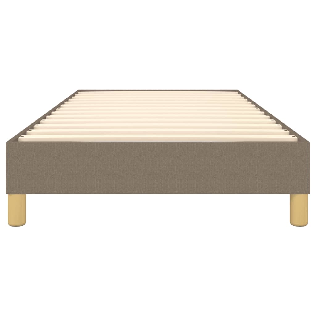 vidaXL Σκελετός Κρεβατιού Χωρίς Στρώμα Taupe 90x190 εκ. Υφασμάτινο
