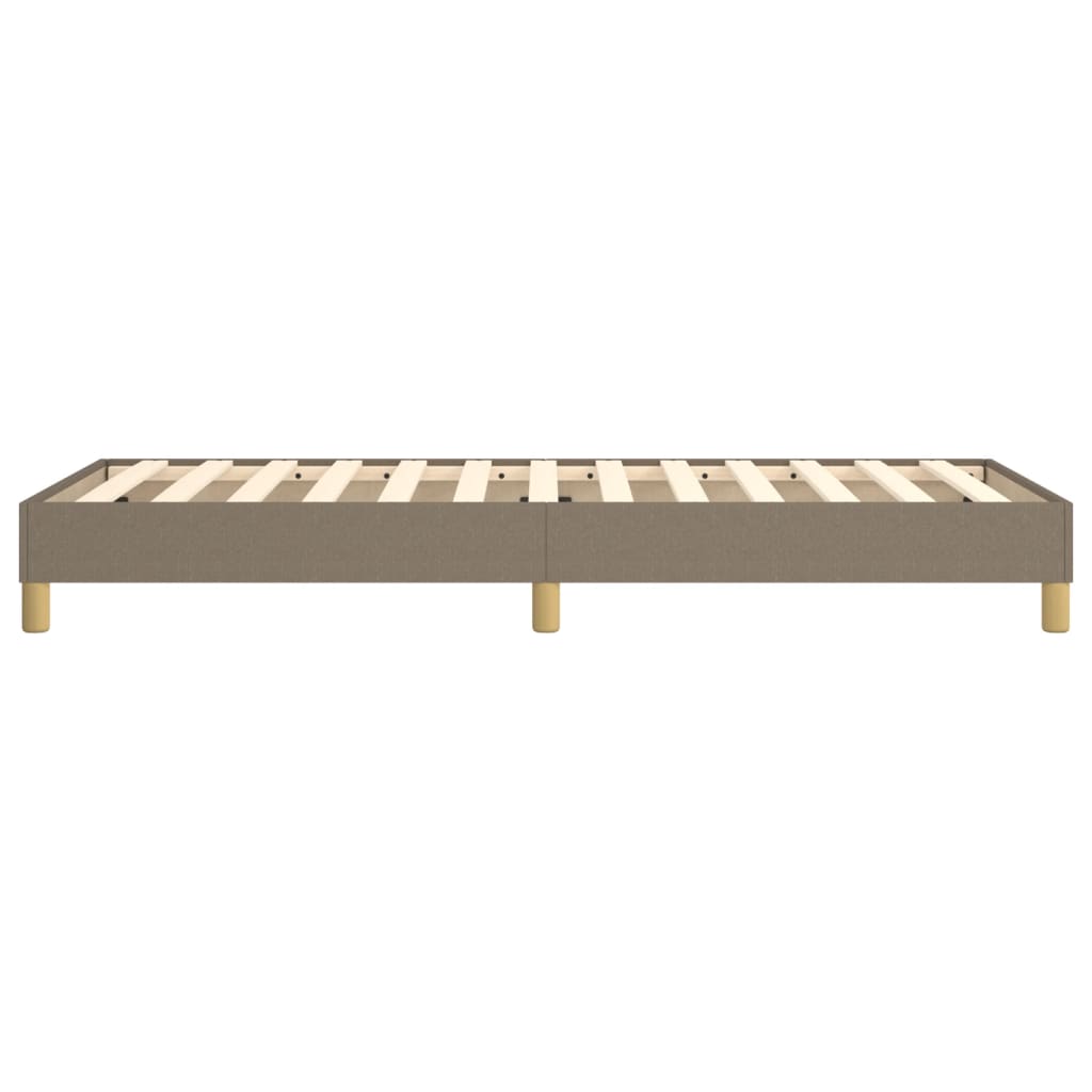 vidaXL Σκελετός Κρεβατιού Χωρίς Στρώμα Taupe 90x190 εκ. Υφασμάτινο
