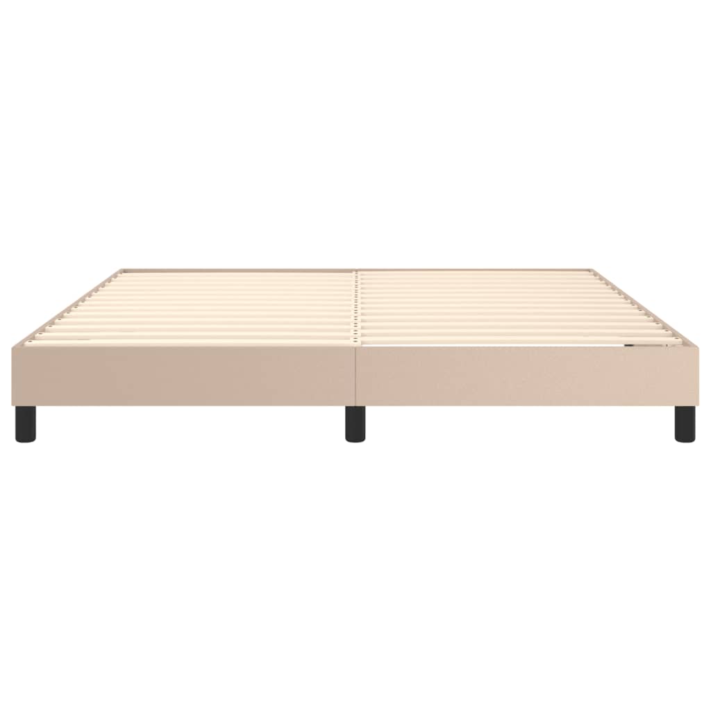 vidaXL Πλαίσιο Κρεβατιού Καπουτσίνο 180x200 εκ. από Συνθετικό Δέρμα
