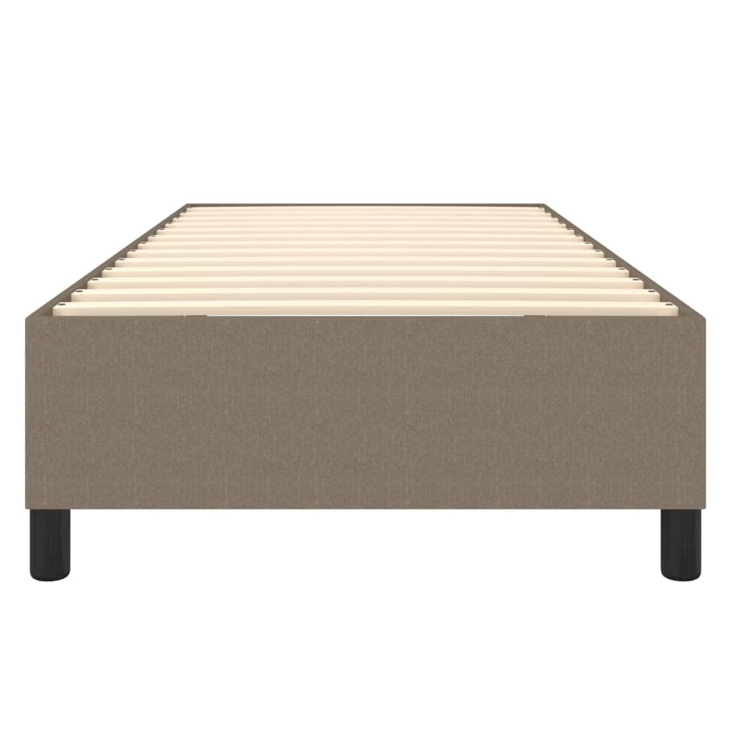 vidaXL Σκελετός Κρεβατιού Χωρίς Στρώμα Taupe 90x200 εκ. Υφασμάτινο