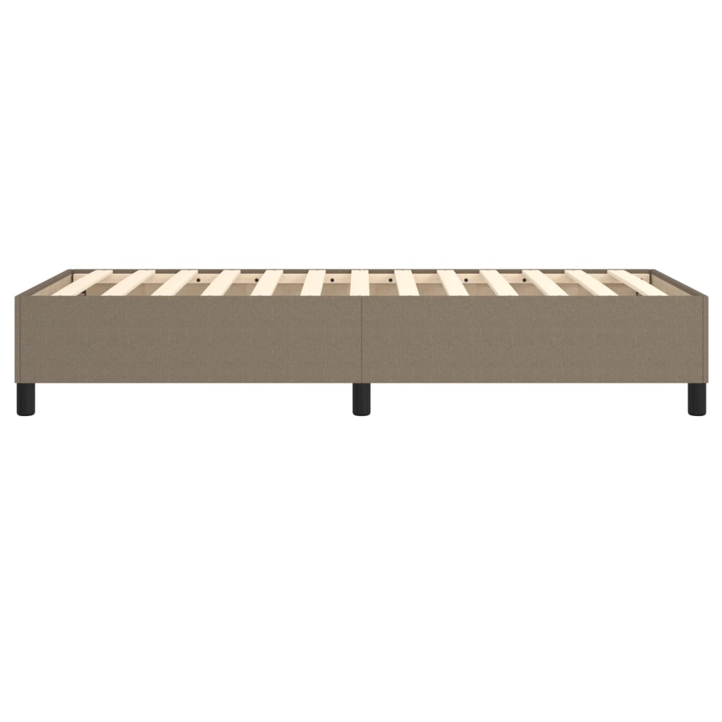 vidaXL Σκελετός Κρεβατιού Χωρίς Στρώμα Taupe 90x200 εκ. Υφασμάτινο